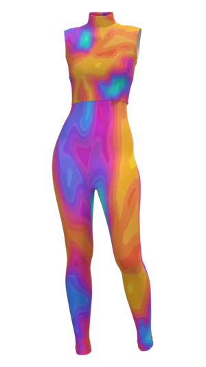 Sleeveless Crop Top & Tank Unitard